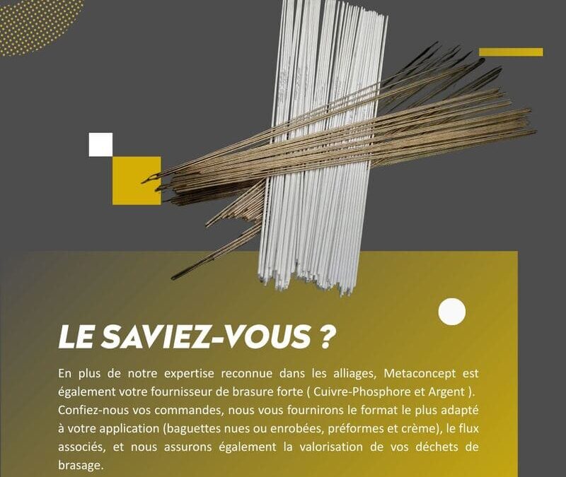 Alliages et brasures : votre solution complète