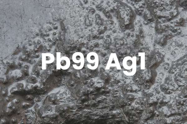 Alliage plomb offrant une légère amélioration de conductivité pour traitements électrolytiques spécifiques.