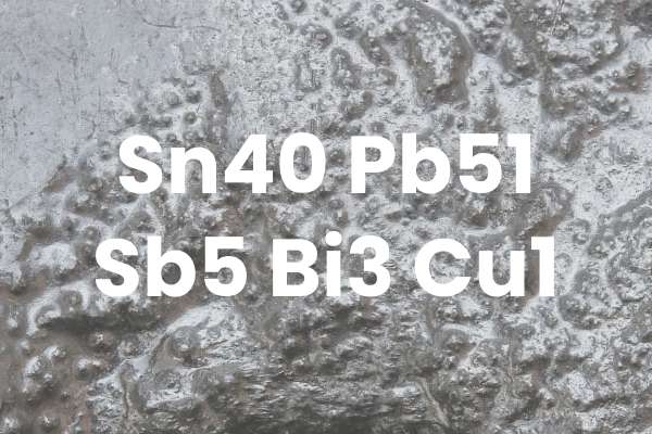Sn40Pb51Sb5Bi3Cu1