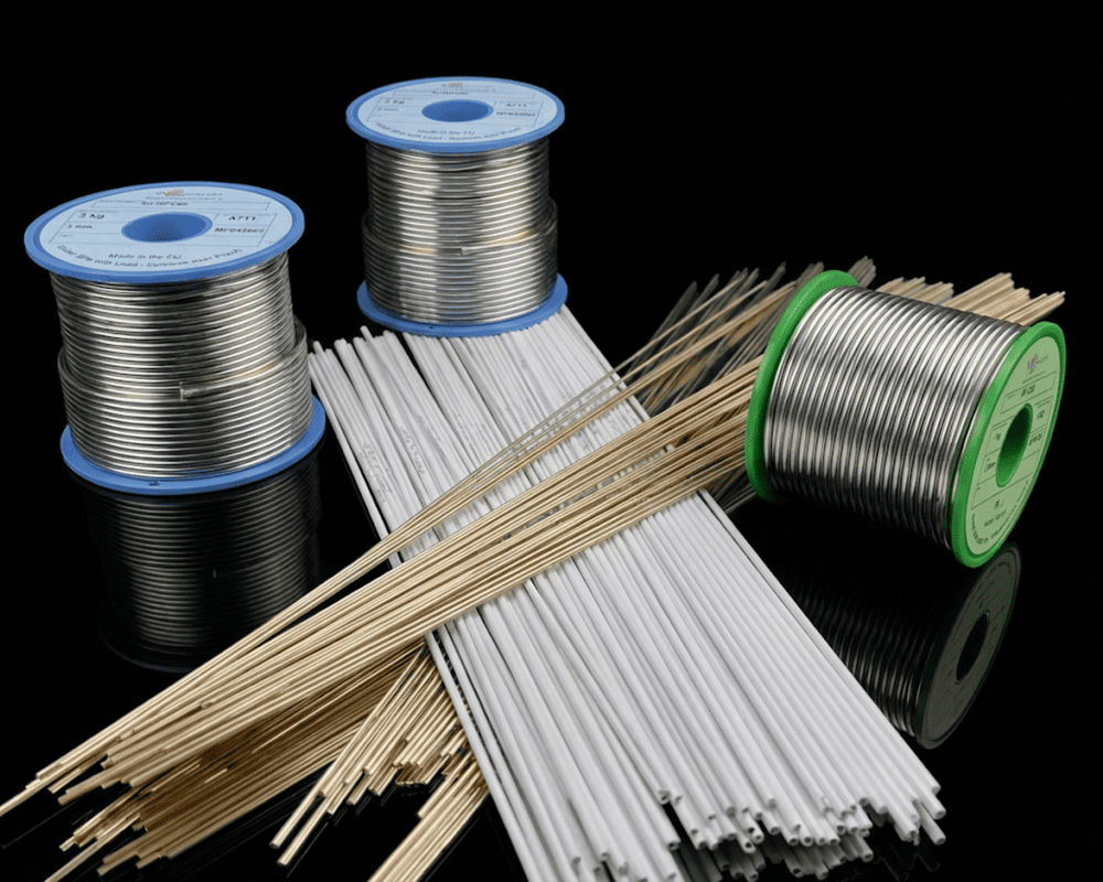 Fils pleins et décapants pour brasure tendre et soudage