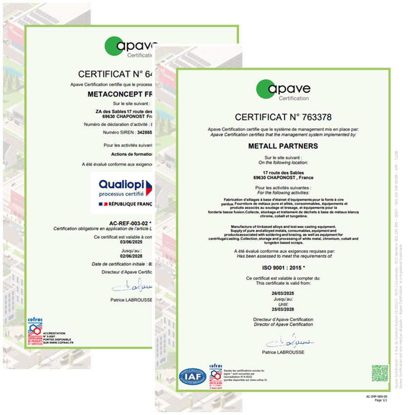 metaconcept répond à des normes de certification qui énoncent des exigences et des spécifications. Nos produits et services sont assurés de vous apporter une qualité constante.